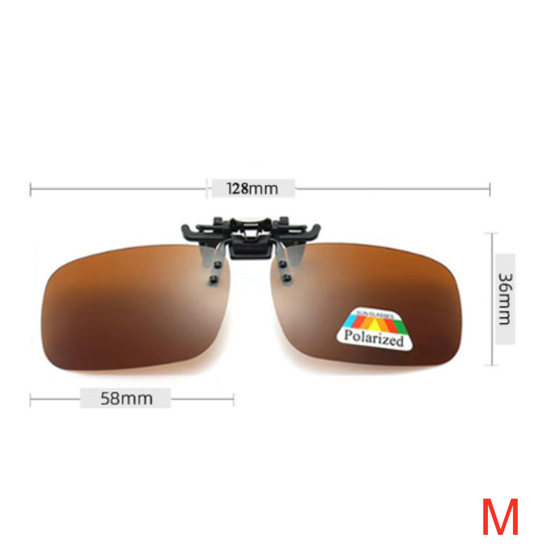 Unisex Polarized Clip-On Flip-Up Sunglasses – UV380 Grey Lens