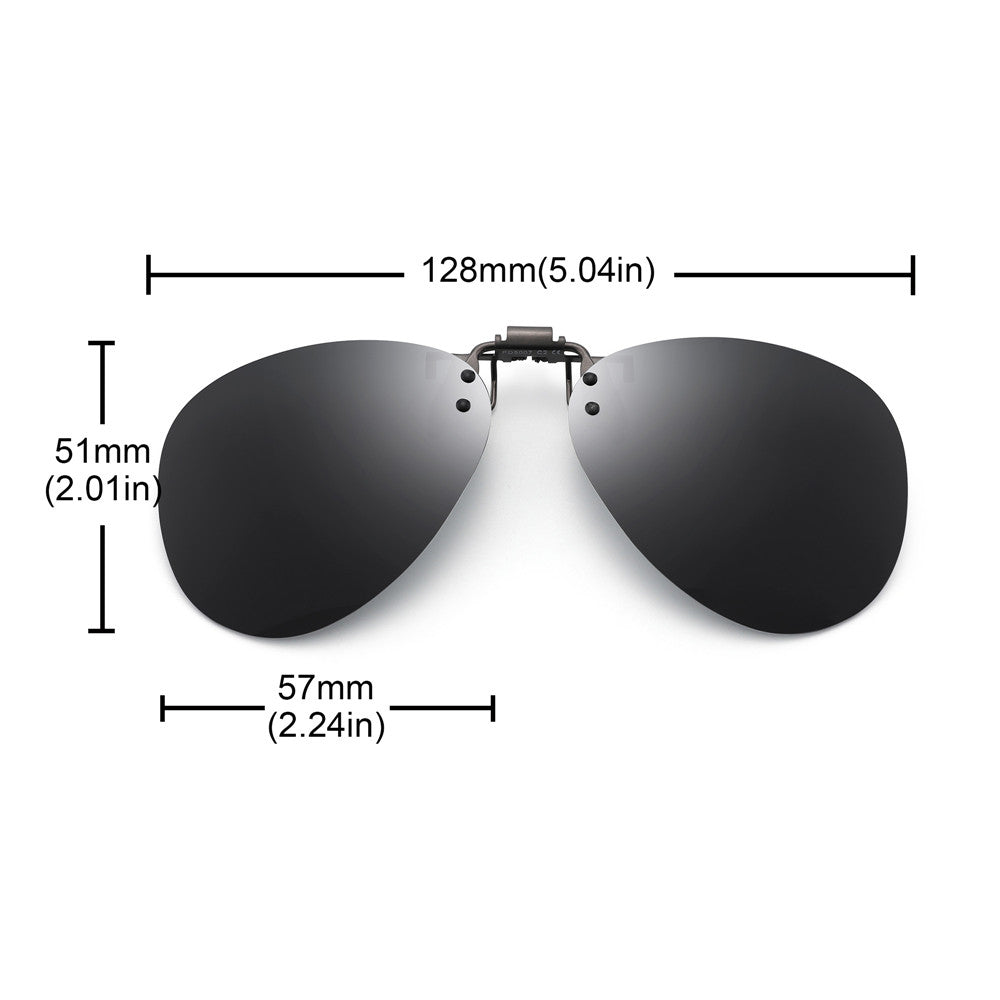 Polarized Clip-On Sunglasses – Vintage Pilot UV400 Shades