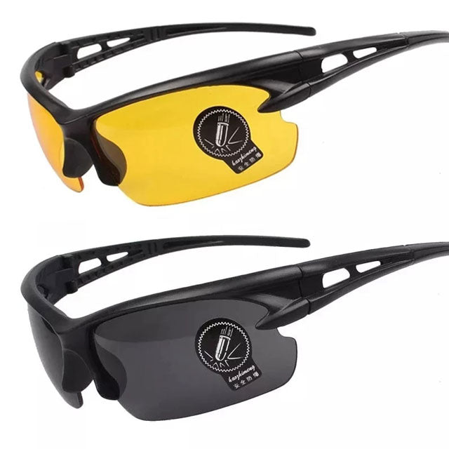 Night Vision Glasses – Anti-Glare Yellow Lens for Cycling & Driving (Men & Women)