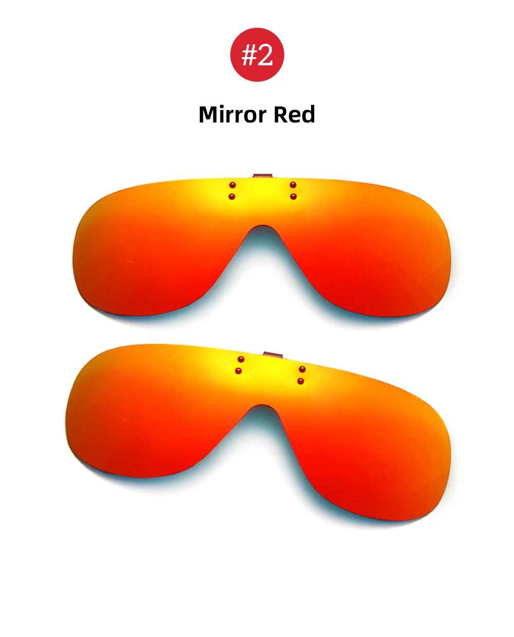 Polarized Flip-Up Sunglasses UK – Red Mirror UV400 Lens Driving Glassses