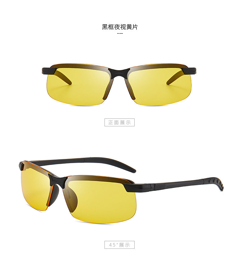 Night Vision Glasses – Anti-Glare Yellow Lens for Cycling & Driving (Men & Women)