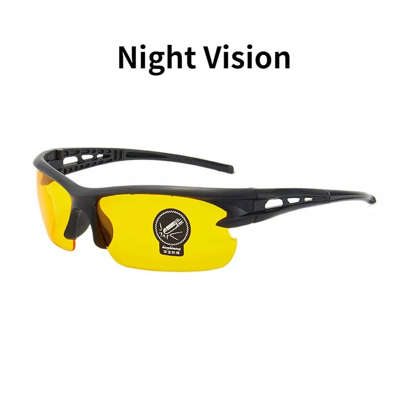 Night Vision Glasses – Anti-Glare Yellow Lens for Cycling & Driving (Men & Women)
