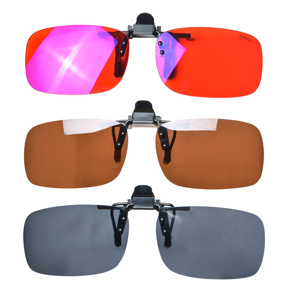 Anti-Glare Lenses Clip-On Sunglasses – Polarized UV Protection for Driving