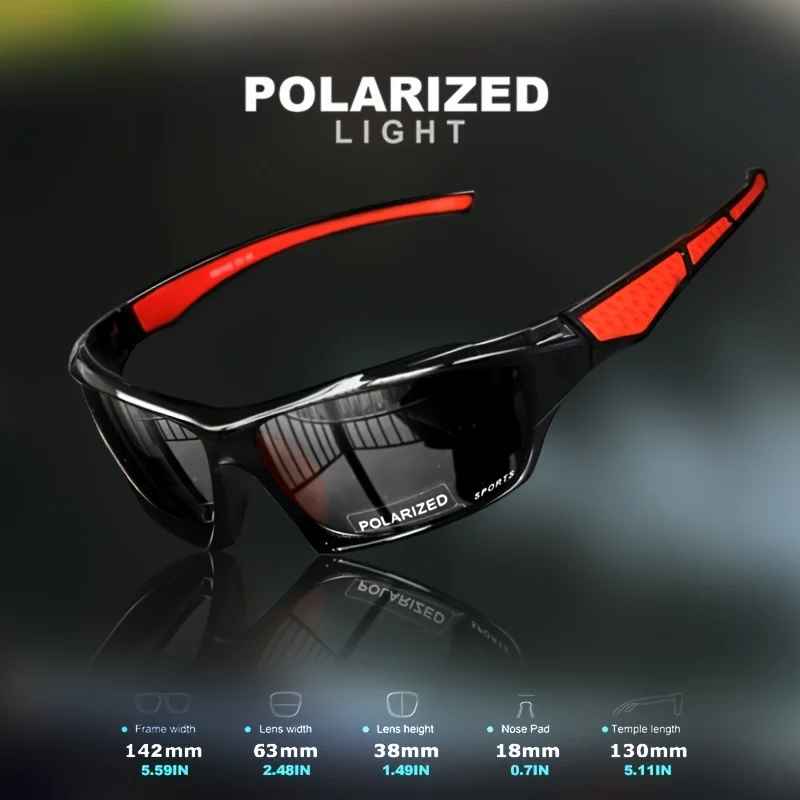 Sports Polarized Sunglasses for Men – Night Vision Shades for Cycling & Driving (1/3PCS)