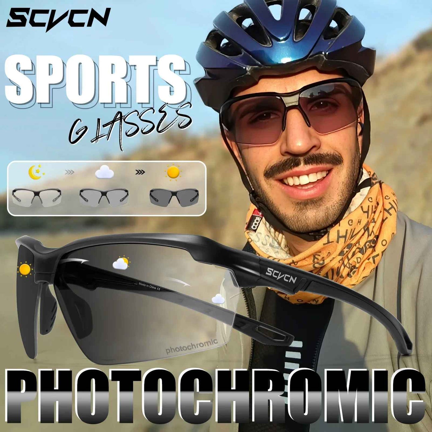 Photochromic Cycling Sunglasses UK – UV400 Bike Glasses for Sports & Riding