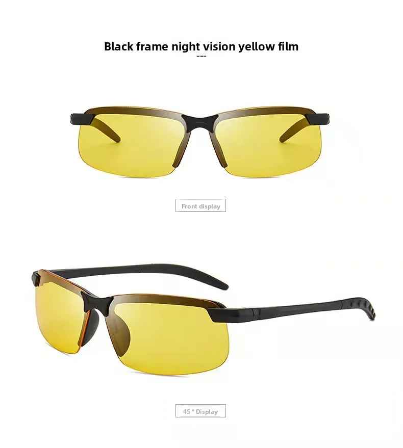 Night Vision Driving Glasses – UV400 Yellow Lens for Day & Night Safety