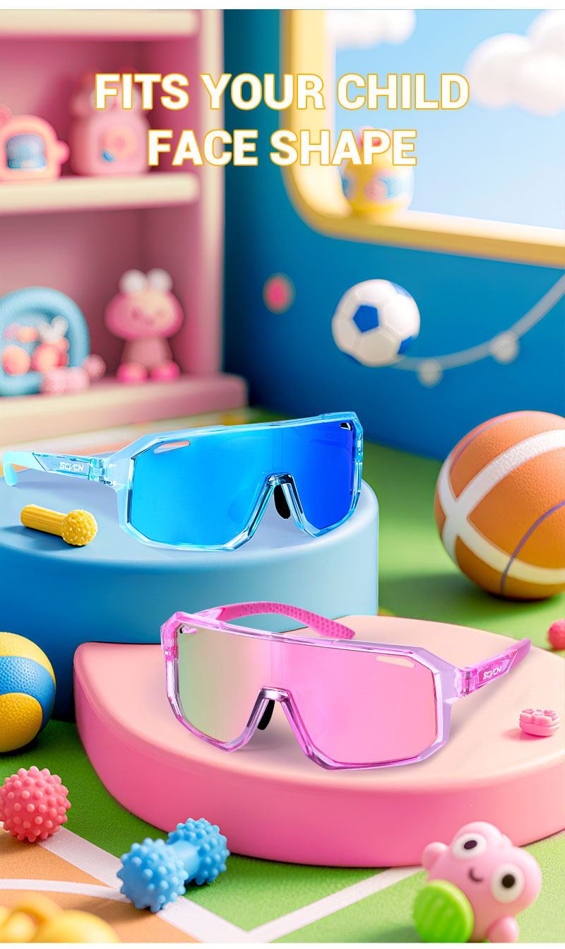 SCVCN Kids Cycling Glasses – UV400 Sports Eyewear for Boys & Girls