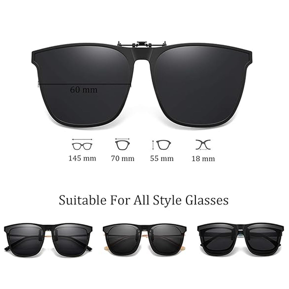 Polarized clip-on sunglasses UK with night vision lenses
