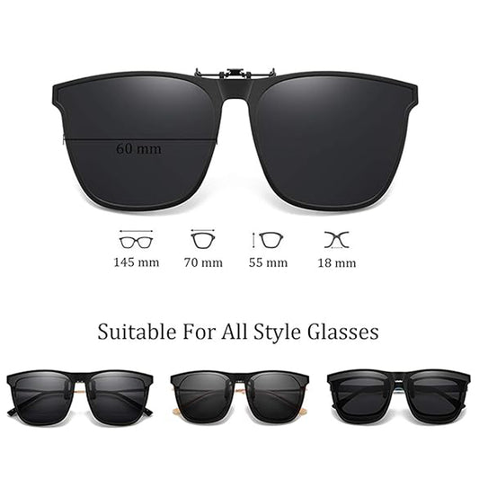 Polarized clip-on sunglasses UK with night vision lenses