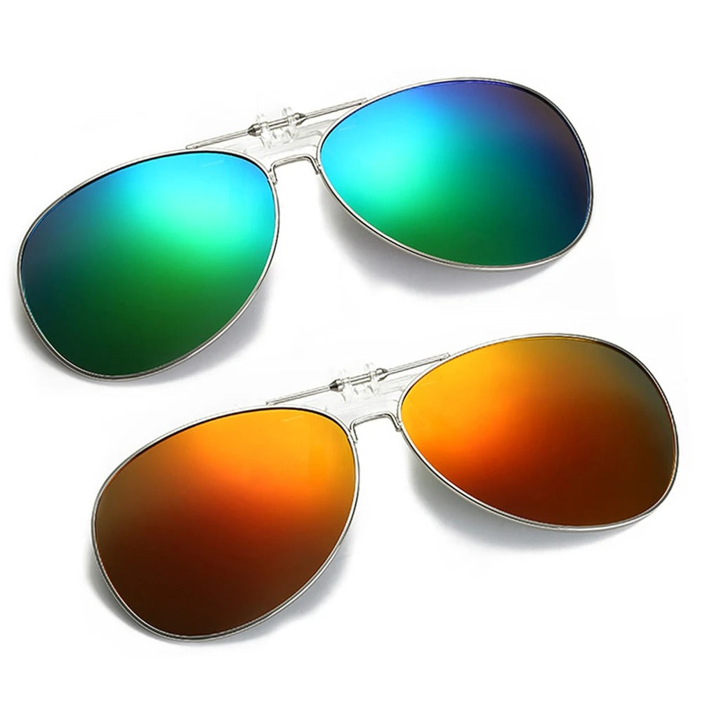 Luxury Aviator Clip-On Sunglasses – UV400 Elite Eye Protection