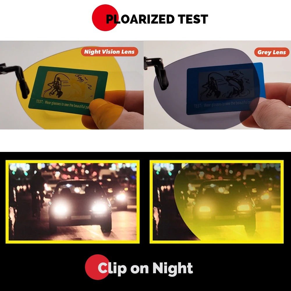 Large Aviator Clip-On Sunglasses – Stylish UV400 Mirrored Shades