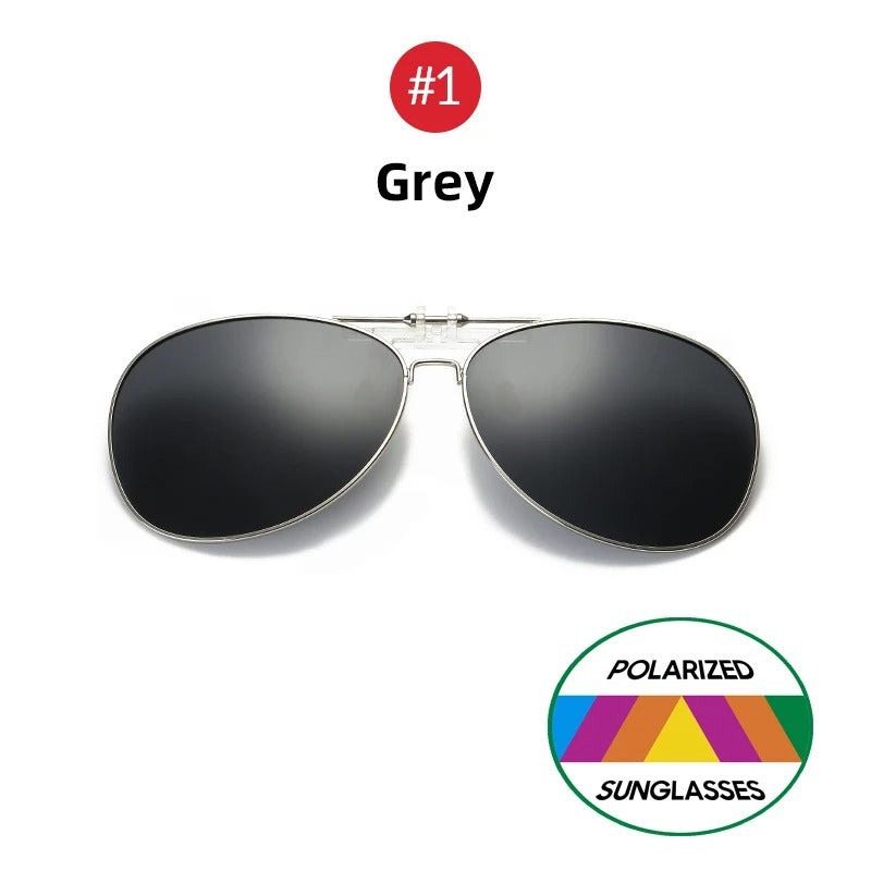 Luxury Aviator Clip-On Sunglasses – UV400 Elite Eye Protection