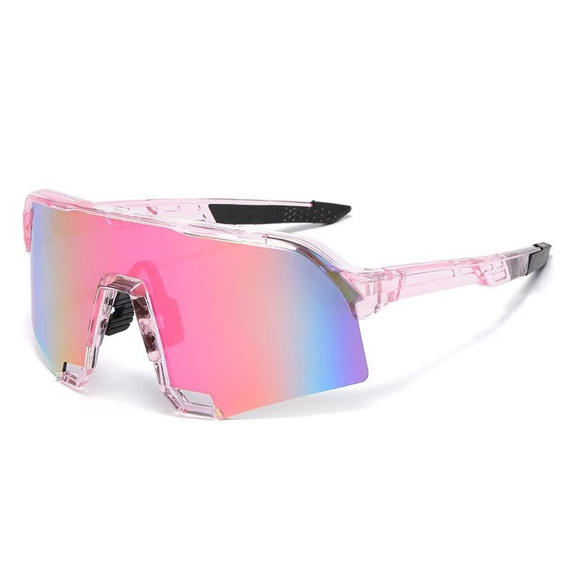 Side view of lightweight polarized sport sunglasses