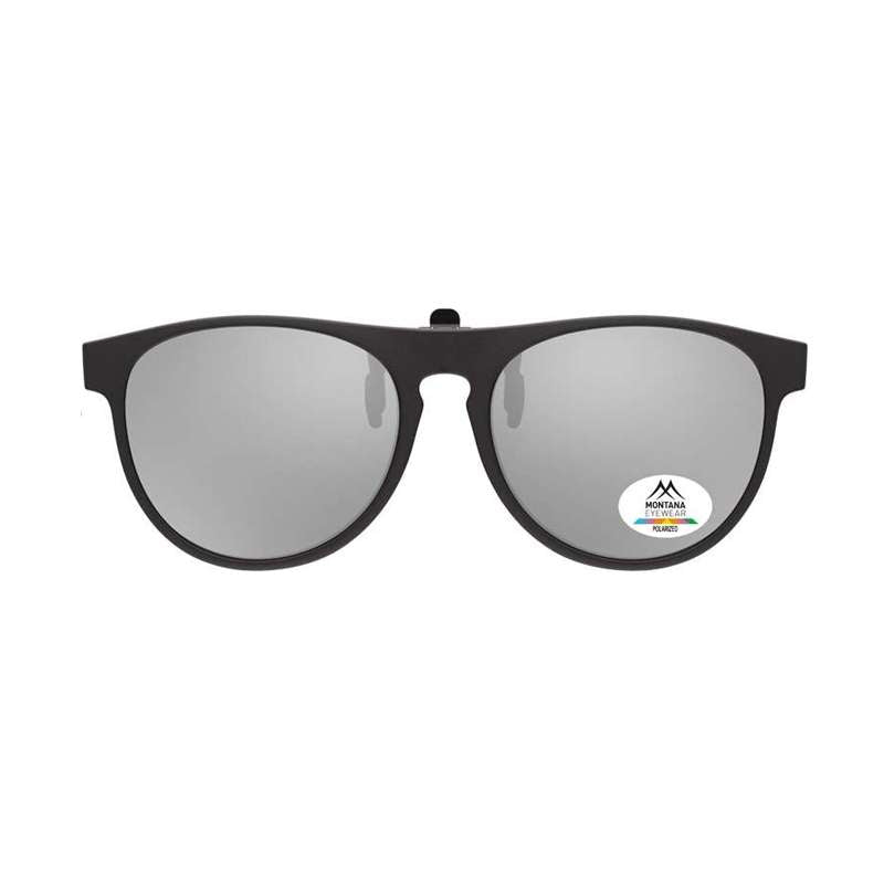 Round Clip-On Sunglasses