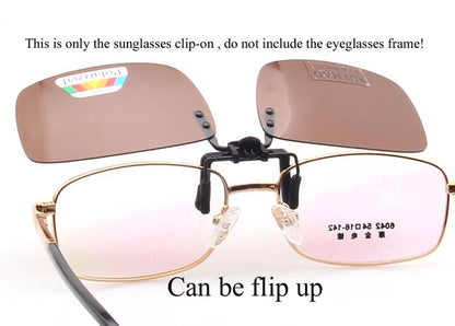 Brown Polarized Clip-On Sunglasses – UV400 Unisex Eyewear