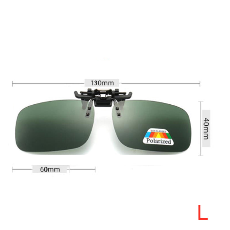 Unisex Polarized Clip-On Flip-Up Sunglasses – UV380 Grey Lens