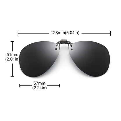 Polarized Clip-On Sunglasses – Vintage Pilot UV400 Shades