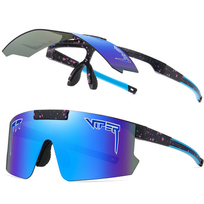 Clip On Flip Up Sports Sunglasses – Pit Viper Style UV400 Cycling Shades