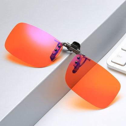 Anti-Glare Lenses Clip-On Sunglasses – Polarized UV Protection for Driving