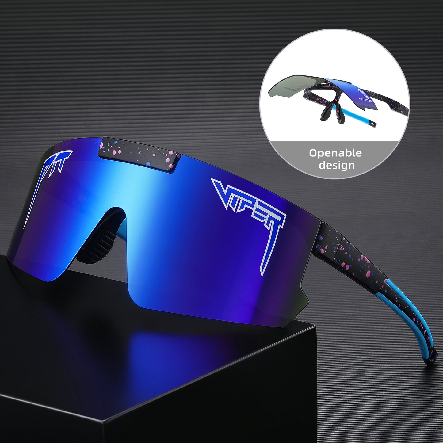 Clip On Flip Up Sports Sunglasses – Pit Viper Style UV400 Cycling Shades