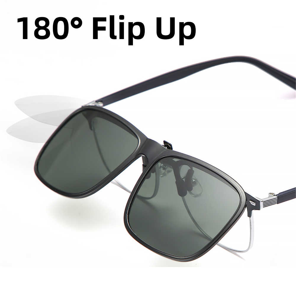 Polarized Clip-On Sunglasses – Day & Night Vision UV400 Glasses