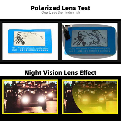 Polarized  Flip-Up Sunglasses – UV400 Night Driving for Men & Women
