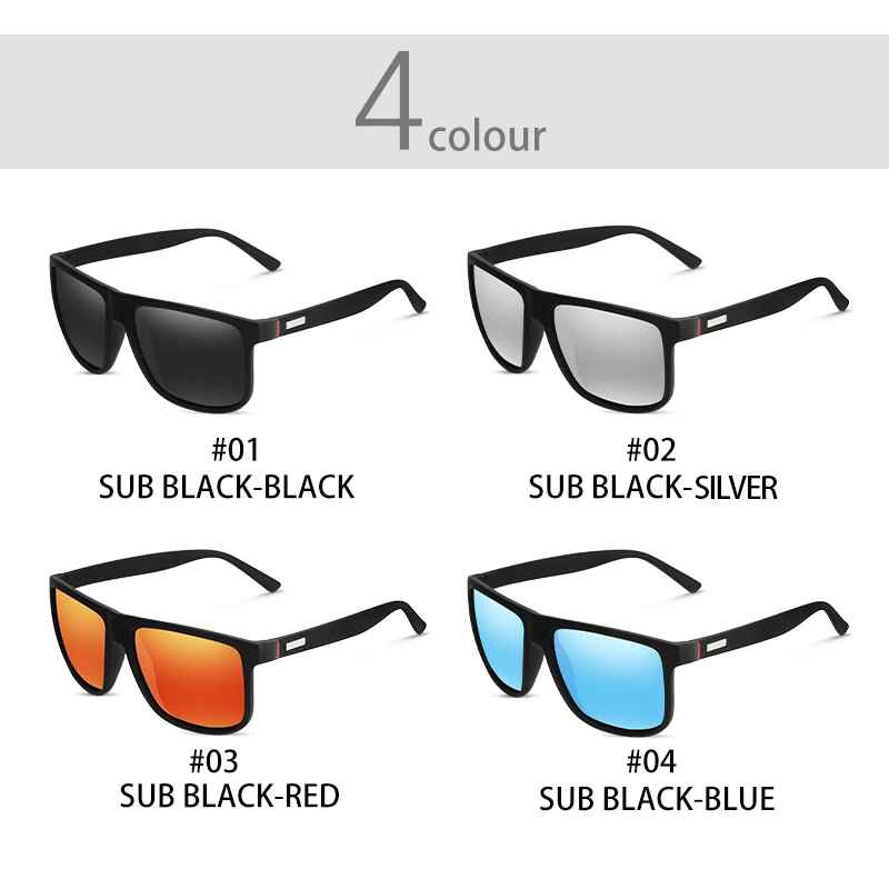 Vintage Square Sunglasses – UV400 Driving & Fishing Eyewear
