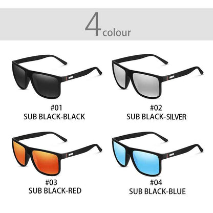 Vintage Square Sunglasses – UV400 Driving & Fishing Eyewear