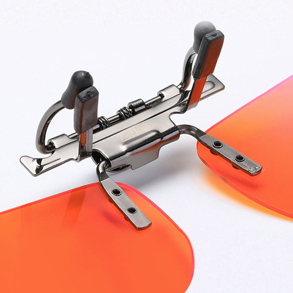 Anti-Glare Lenses Clip-On Sunglasses – Polarized UV Protection for Driving