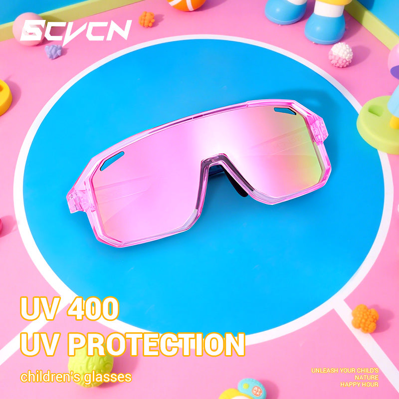 SCVCN Kids Cycling Glasses – UV400 Sports Eyewear for Boys & Girls