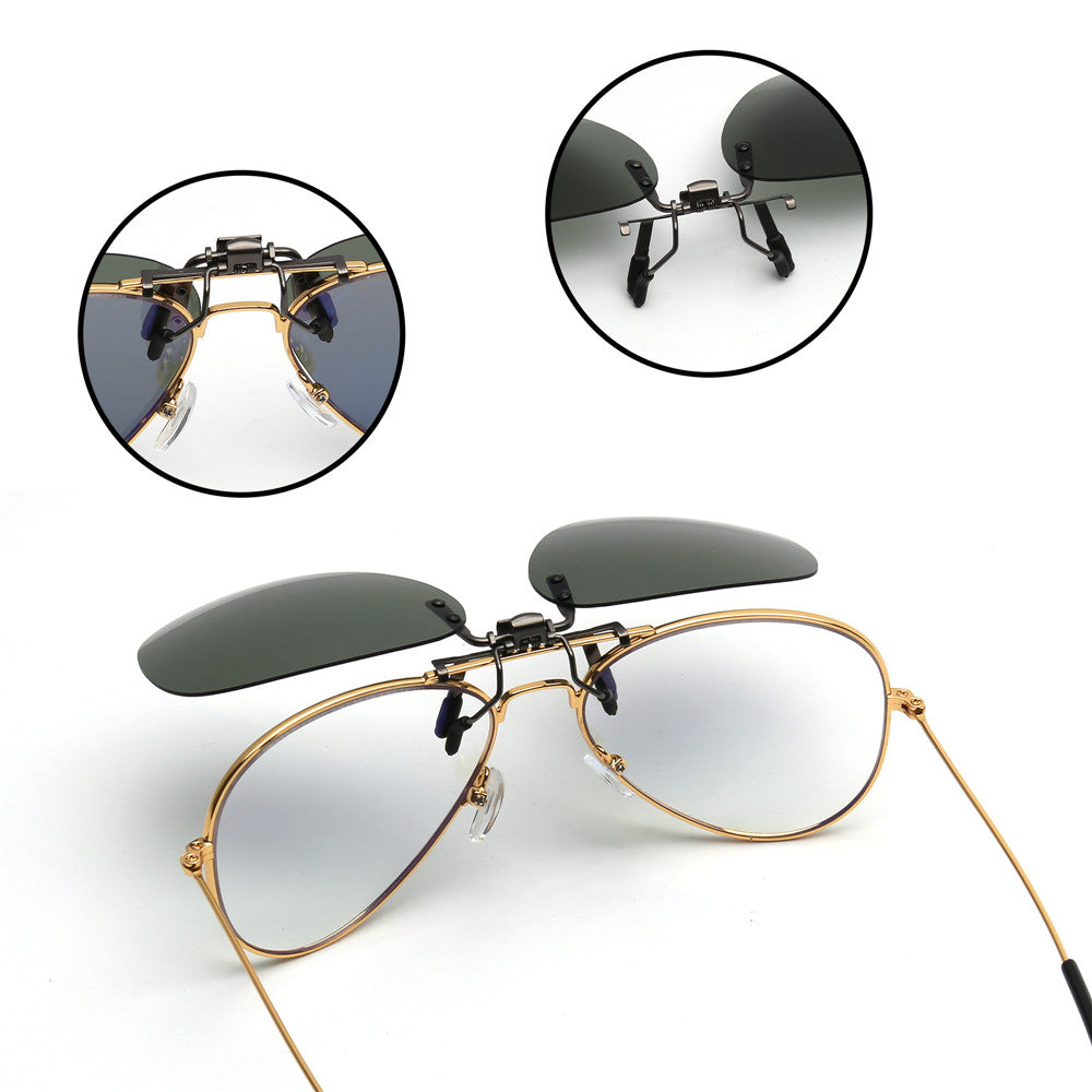 Polarized Clip-On Sunglasses – Vintage Pilot UV400 Shades