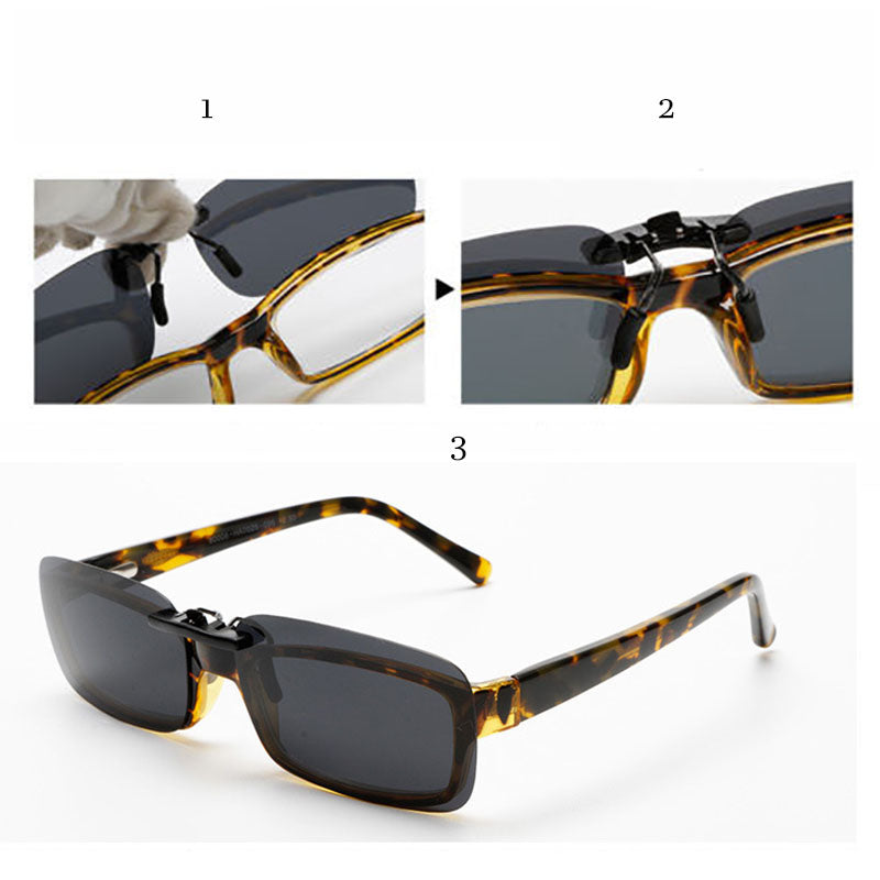 Polarized Clip-On Sunglasses – Day & Night Vision UV400 Glasses