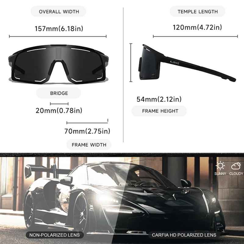 Polarized Sports Sunglasses – UV400 Sports Eyewear for Men & Women