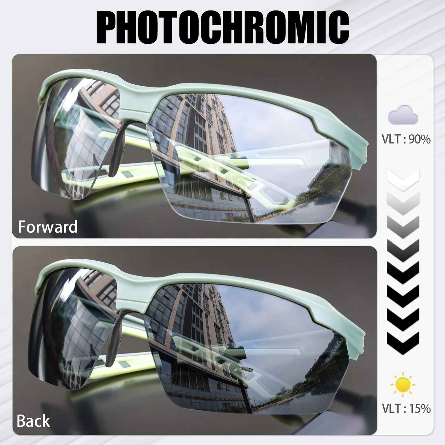 Photochromic Cycling Sunglasses UK – UV400 Bike Glasses for Sports & Riding