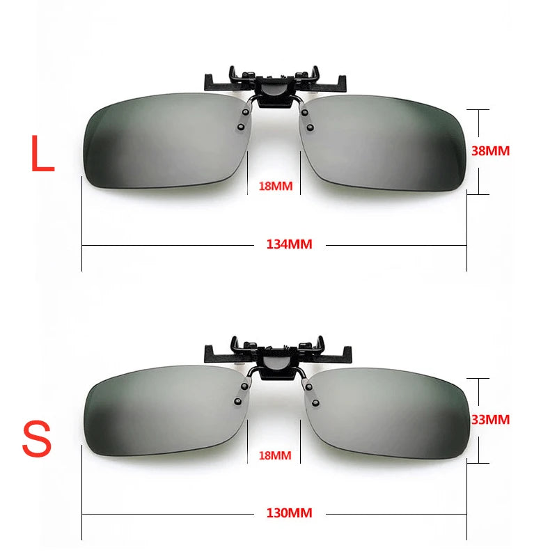 Polarized Clip On Sunglasses – UV400 Glasses for Fishing & Night Driving