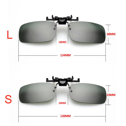 Polarized Clip On Sunglasses – UV400 Glasses for Fishing & Night Driving