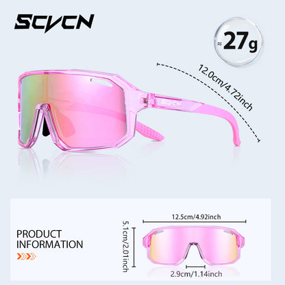 SCVCN Kids Cycling Glasses – UV400 Sports Eyewear for Boys & Girls