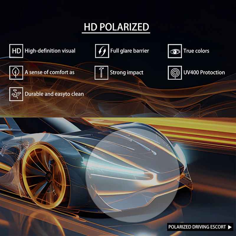 Vintage Square Sunglasses – UV400 Driving & Fishing Eyewear