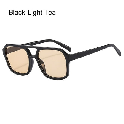 Square Frame Sunglasses – UV400 Pilot-Style Shades for Men & Women