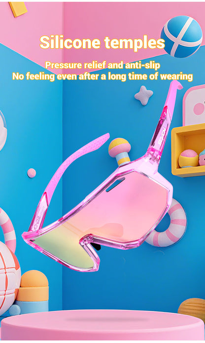 SCVCN Kids Cycling Glasses – UV400 Sports Eyewear for Boys & Girls