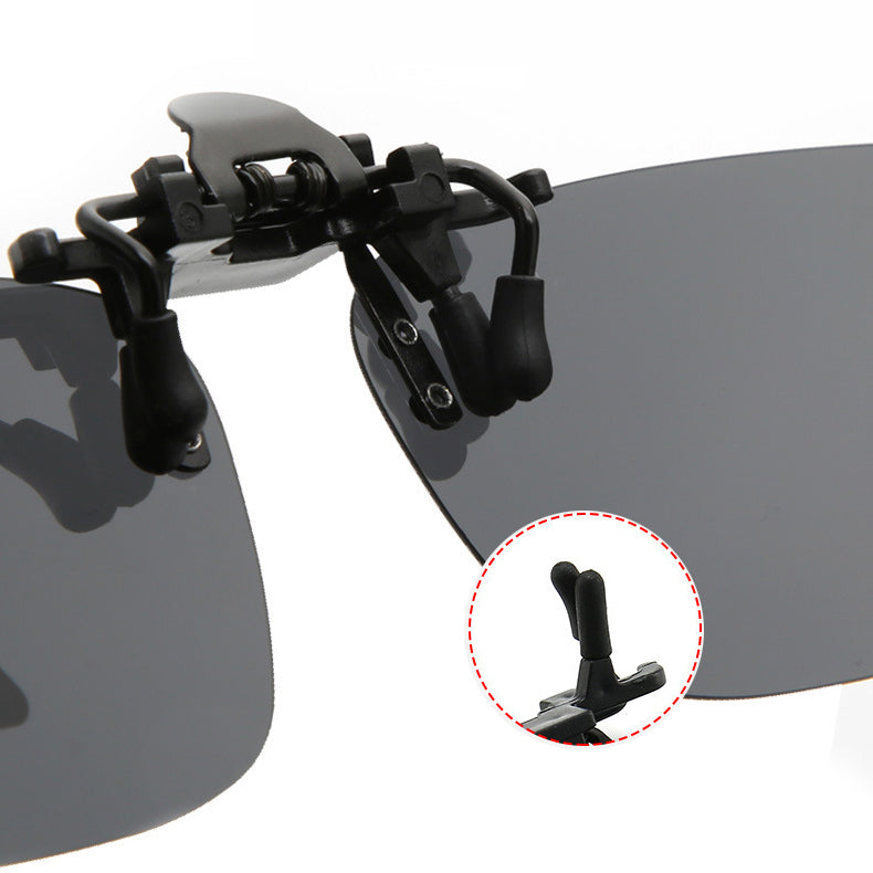 Unisex Polarized Clip-On Flip-Up Sunglasses – UV380 Grey Lens