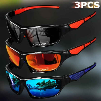Sports Polarized Sunglasses for Men – Night Vision Shades for Cycling & Driving (1/3PCS)
