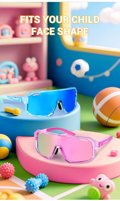 SCVCN Kids Cycling Glasses – UV400 Sports Eyewear for Boys & Girls
