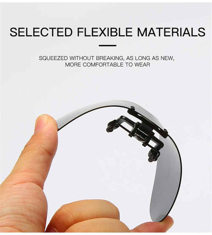 Polarized Flip-Up Sunglasses UK – Red Mirror UV400 Lens Driving Glassses