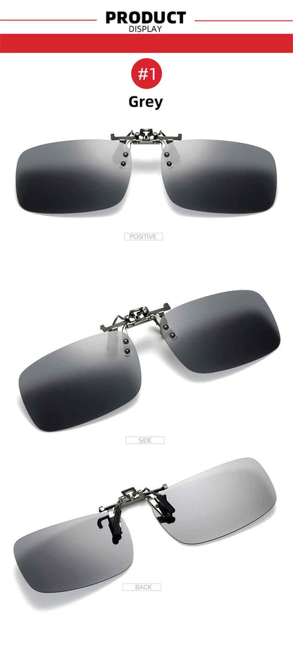Polarized  Flip-Up Sunglasses – UV400 Night Driving for Men & Women