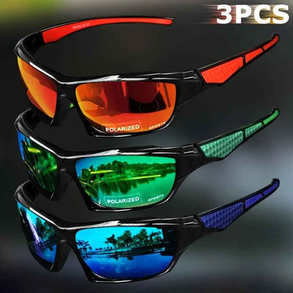 Sports Polarized Sunglasses for Men – Night Vision Shades for Cycling & Driving (1/3PCS)