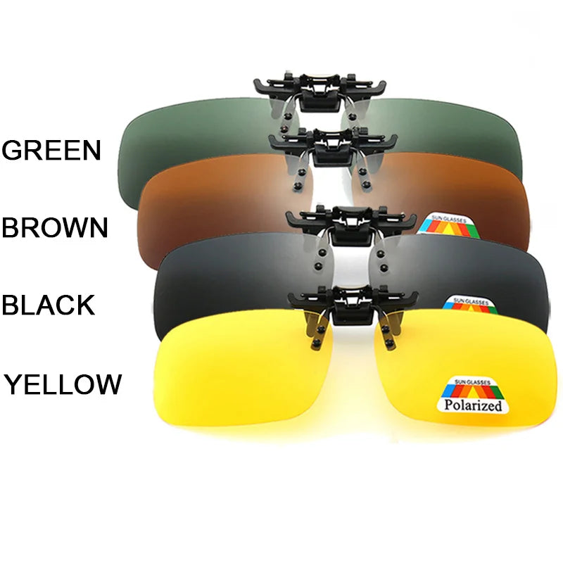 Clip on sunglasses eyeglasses with polarized UV400 lenses