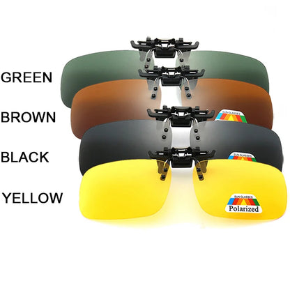 Clip on sunglasses eyeglasses with polarized UV400 lenses