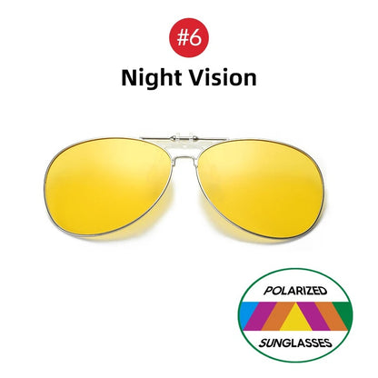 Luxury Aviator Clip-On Sunglasses – UV400 Elite Eye Protection