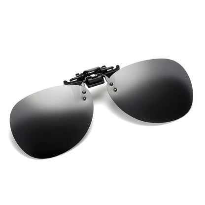 Large Aviator Clip-On Sunglasses – Stylish UV400 Mirrored Shades